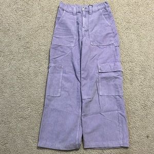 Purple Zara Cargo Jeans